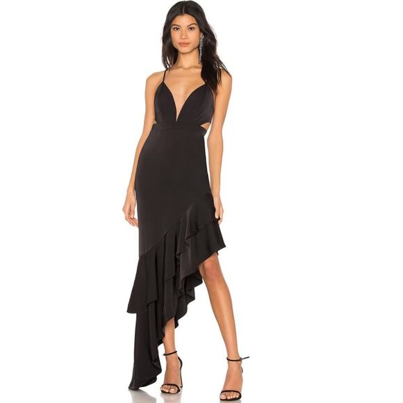Lovers + Friends Theseus Black Gown NWT Size Small